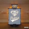 Façade allumée de face  - Super Papa