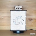 Façade de face  - tête de sonic de profil