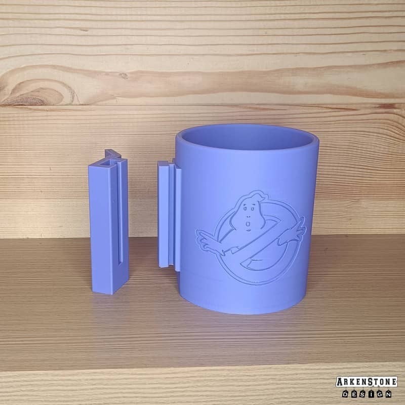 Porte boisson pour flipper sur le thème de Ghostbusters - avec fixation gauche déportée
