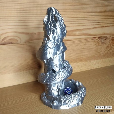 Tour à dés - Le Basilic - Argent