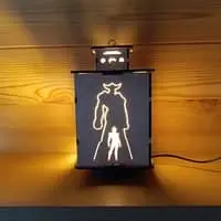 Exemple de façade pour lanterne Goldorak