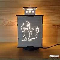 Exemple de façade pour lanterne Pokémon Salaméchee